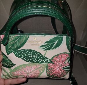 Kate Spade Green and Pink Floral Women's Backpack. Ships same or next business d